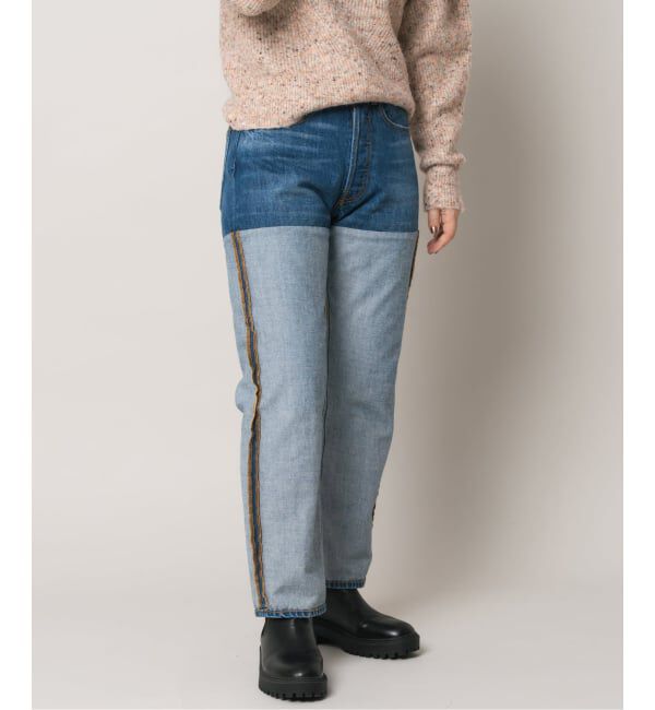  「2トーン5ポケットデニムパンツ」|デニム|