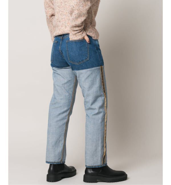  「2トーン5ポケットデニムパンツ」|デニム|