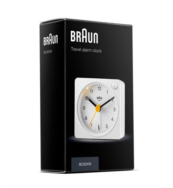 HIROB「BRAUN ALARM CLOCK WHITE BC02XW」|クロック・置時計|