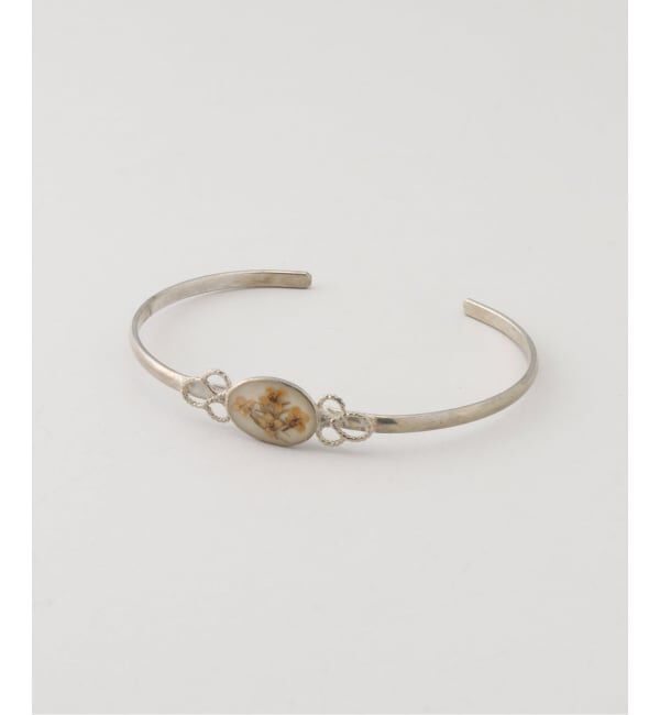 JOINT WORKS「GUSTAVO / グスタボ Flower Narrow Bracelet-oval」|ブレスレット・バングル|ホワイト