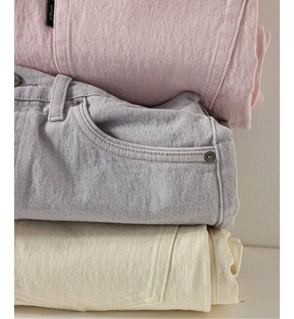 SLOBE IENA「《一部店舗・WEB限定カラーあり/追加5》LE DENIM ストレートパンツ」|デニム|