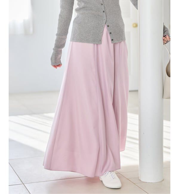 IENA「キュプラサテンフレアスカート」|スカート|