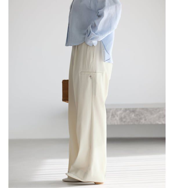 IENA「ハイツイストツイルスラックス」|スラックス|