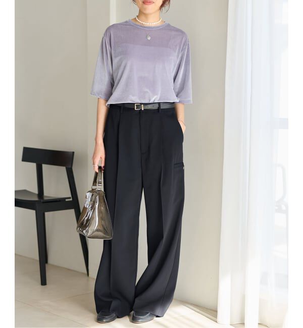 IENA「ハイツイストツイルスラックス」|スラックス|