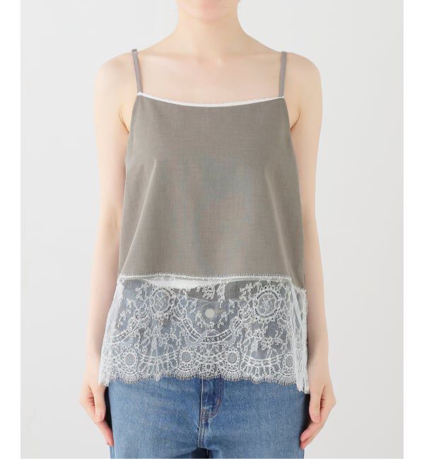 IENA「レーストリムキャミソール」|キャミソール|グレーA