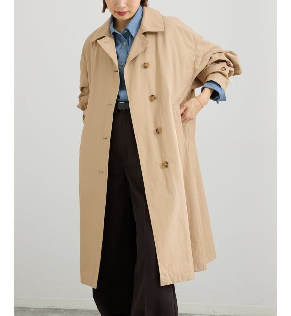 IENA「《追加》撥水ステンカラーコート」|ステンカラーコート|