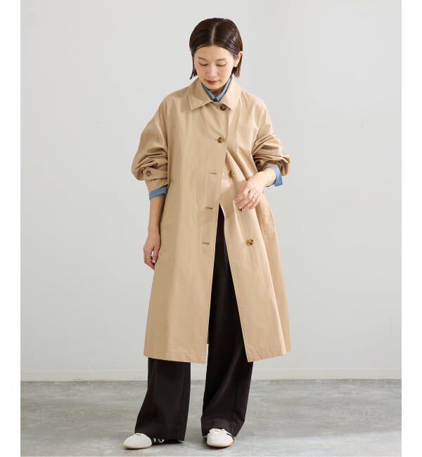 IENA「《追加》撥水ステンカラーコート」|ステンカラーコート|