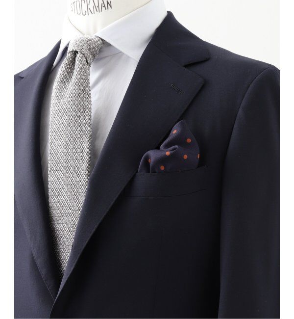 EDIFICE「【Holliday & Brown / ホリデー & ブラウン】Wフェイスドットプリントチーフ」|バンダナ・スカーフ|