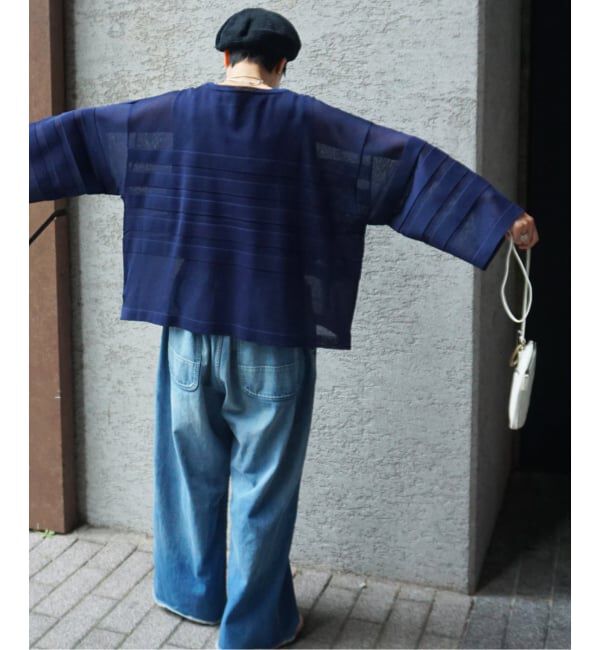 journal standard luxe「シアーボーダー ボートネックプルオーバー」|ニット・セーター|