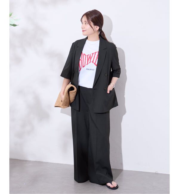 JOURNAL STANDARD「《予約》ドットエアーサッカーハーフスリーブ ジャケット」|テーラードジャケット|