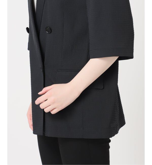 JOURNAL STANDARD「《予約》ドットエアーサッカーハーフスリーブ ジャケット」|テーラードジャケット|