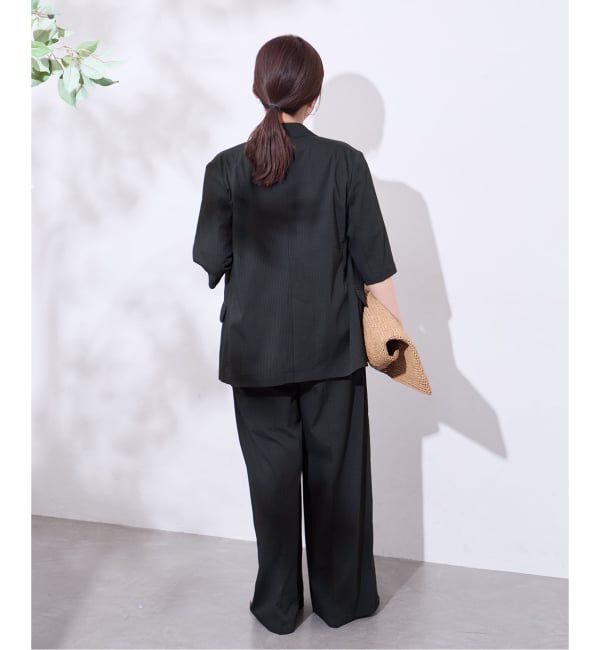 JOURNAL STANDARD「《予約》ドットエアーサッカーハーフスリーブ ジャケット」|テーラードジャケット|