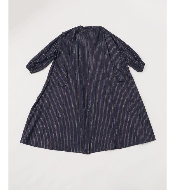 Spick and Span「HYU ストライプギャザーシャツワンピース」|ワンピース|