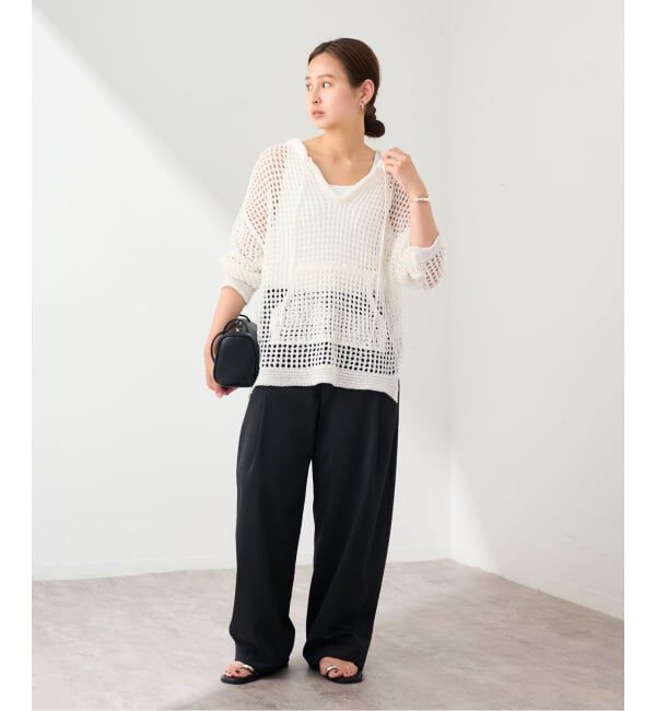 FRAMeWORK「enrica/エンリカ メッシュ編みプルオーバー」|ニット・セーター|