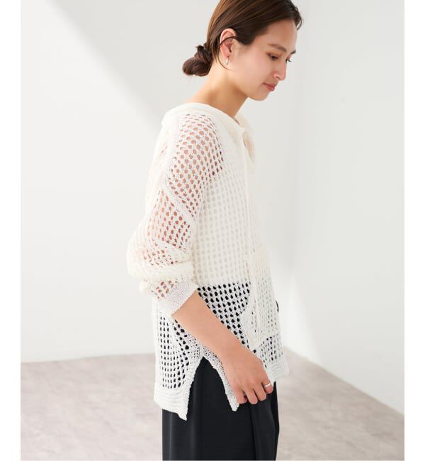 FRAMeWORK「enrica/エンリカ メッシュ編みプルオーバー」|ニット・セーター|
