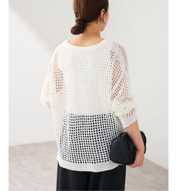 FRAMeWORK「enrica/エンリカ メッシュ編みプルオーバー」|ニット・セーター|