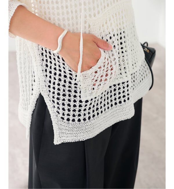 FRAMeWORK「enrica/エンリカ メッシュ編みプルオーバー」|ニット・セーター|