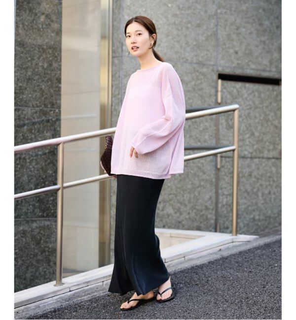 FRAMeWORK「≪一部カラーWEB限定 / 追加≫ウォッシャブルニュアンスワイドプルオーバー 2」|ニット・セーター|