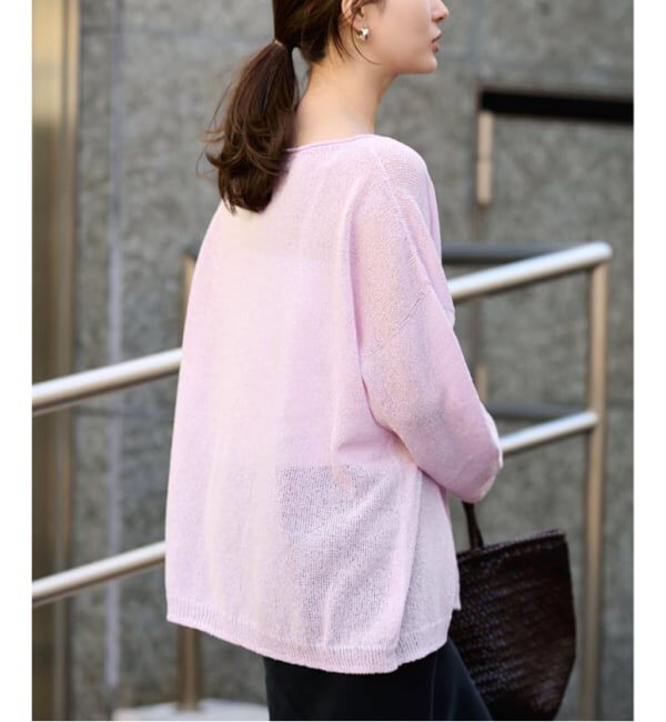 FRAMeWORK「≪一部カラーWEB限定 / 追加≫ウォッシャブルニュアンスワイドプルオーバー 2」|ニット・セーター|