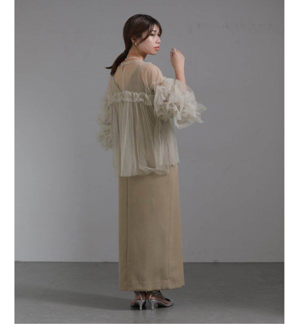  「《追加2》デコラティブチュールトップス」|シャツ・ブラウス|