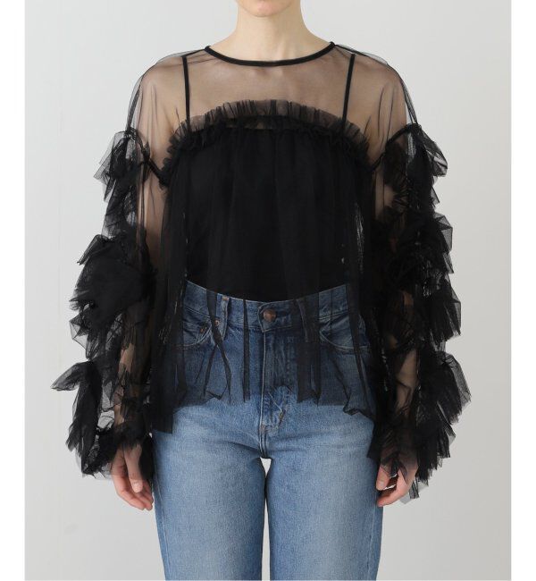  「《追加2》デコラティブチュールトップス」|シャツ・ブラウス|