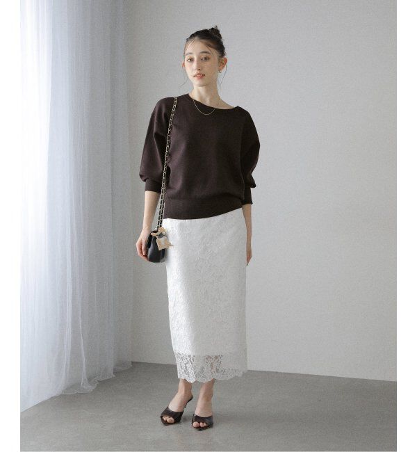  「【洗える】接結クルーネックプルオーバー」|ニット・セーター|