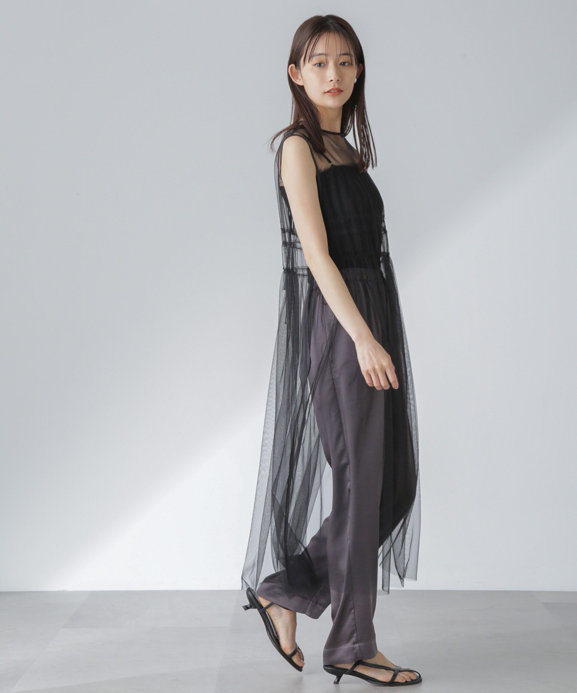 nano･universe「ギャザーチュールワンピース」|ワンピース|