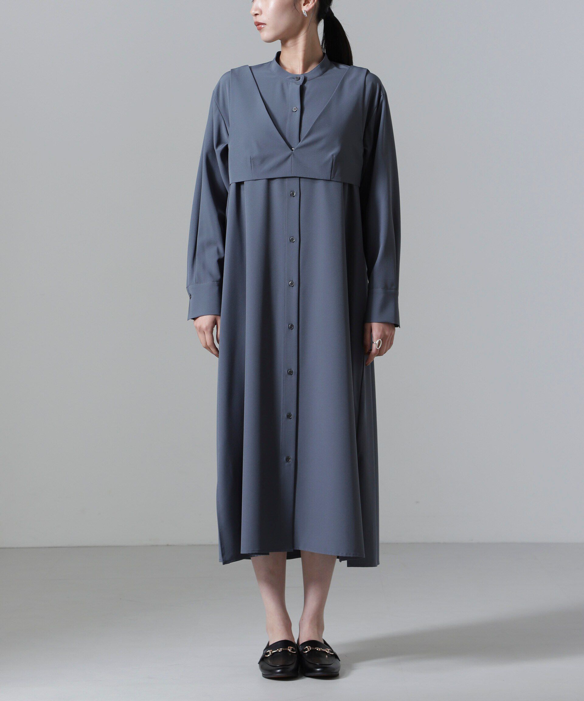 nano･universe「ビスチェセットシャツワンピース」|ワンピース|