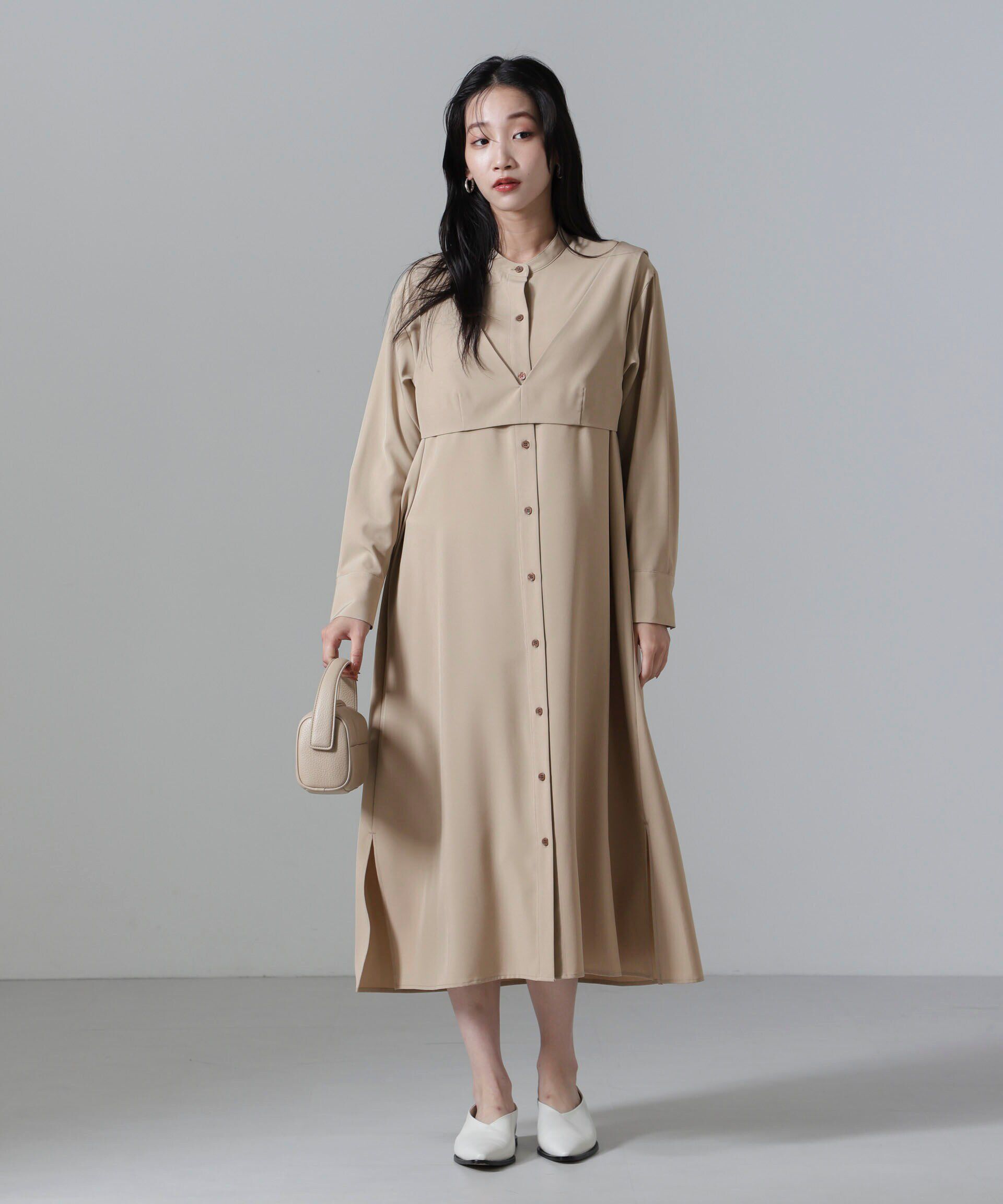 nano･universe「ビスチェセットシャツワンピース」|ワンピース|