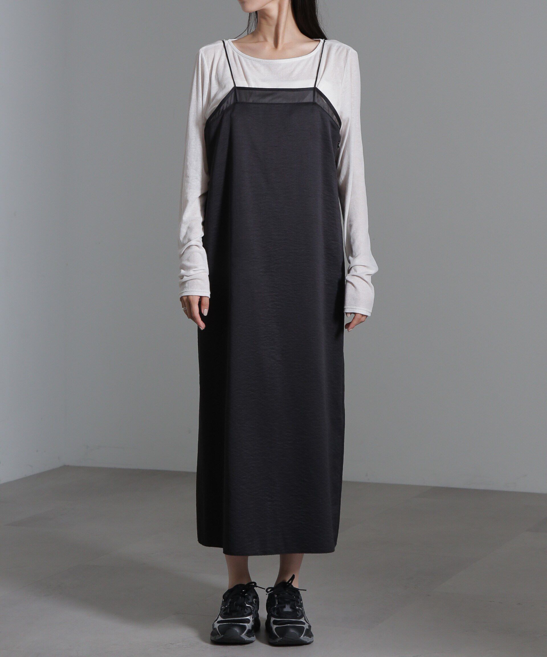 nano･universe「シアーパーツキャミワンピース」|ワンピース|