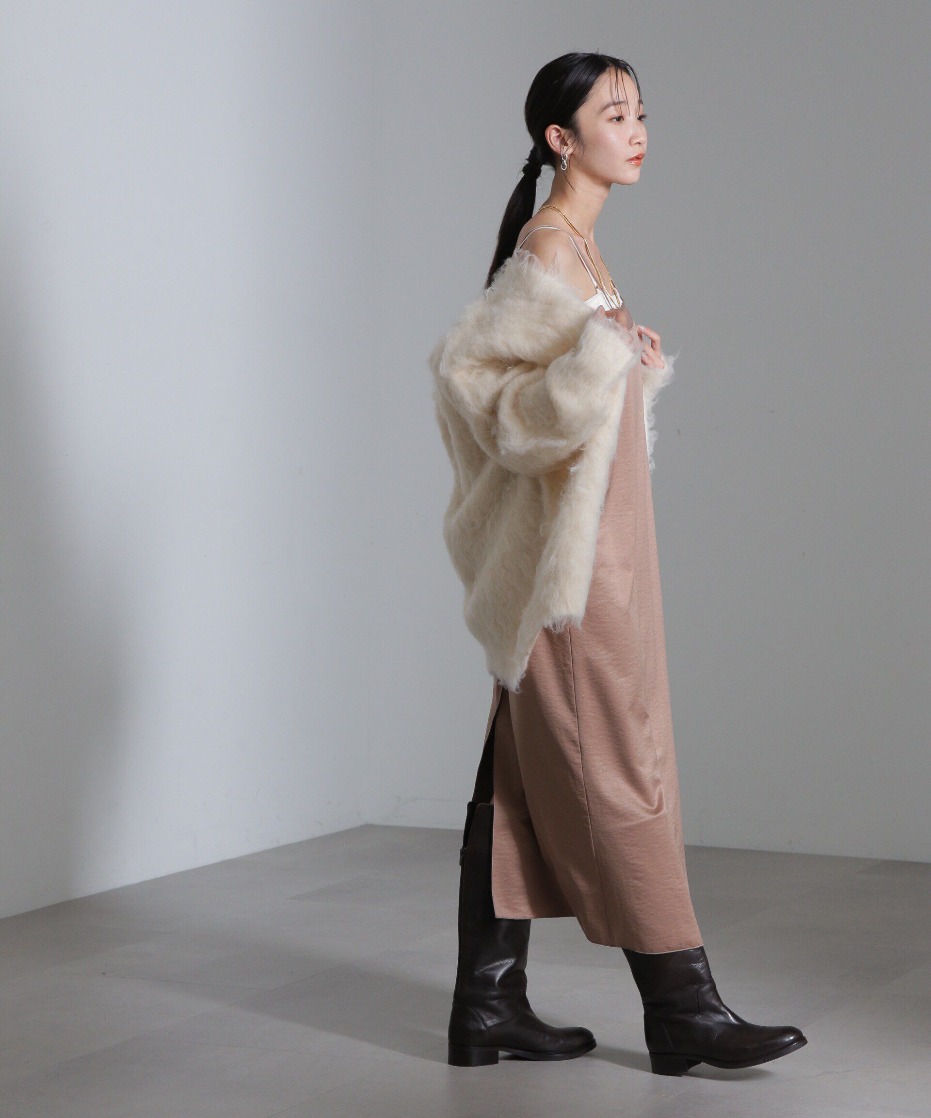 nano･universe「シアーパーツキャミワンピース」|ワンピース|