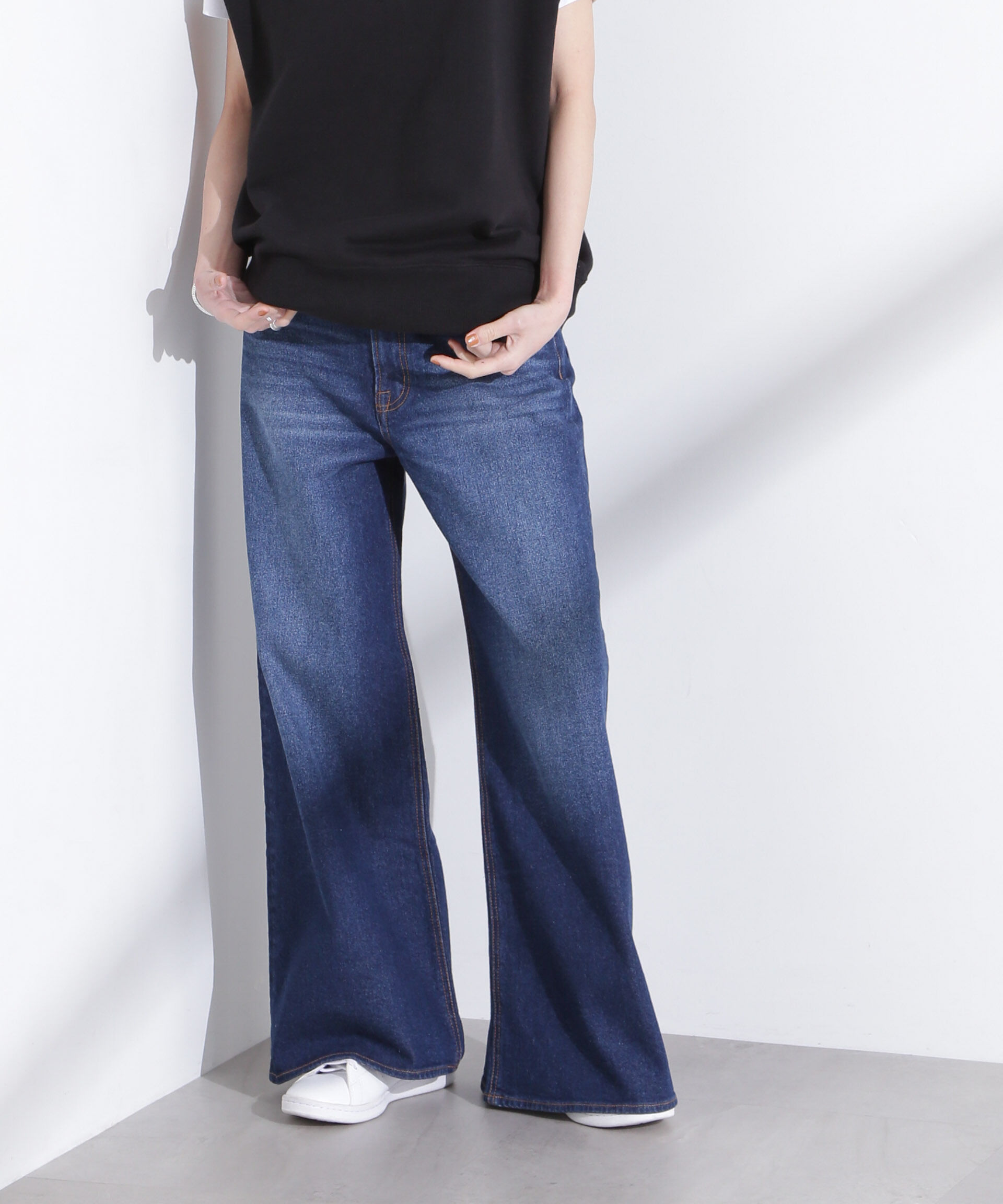 nano･universe「「MC」&rdquo;TIMELESS　WARDROBE&rdquo;ワイドフィットデニム」|チノ|