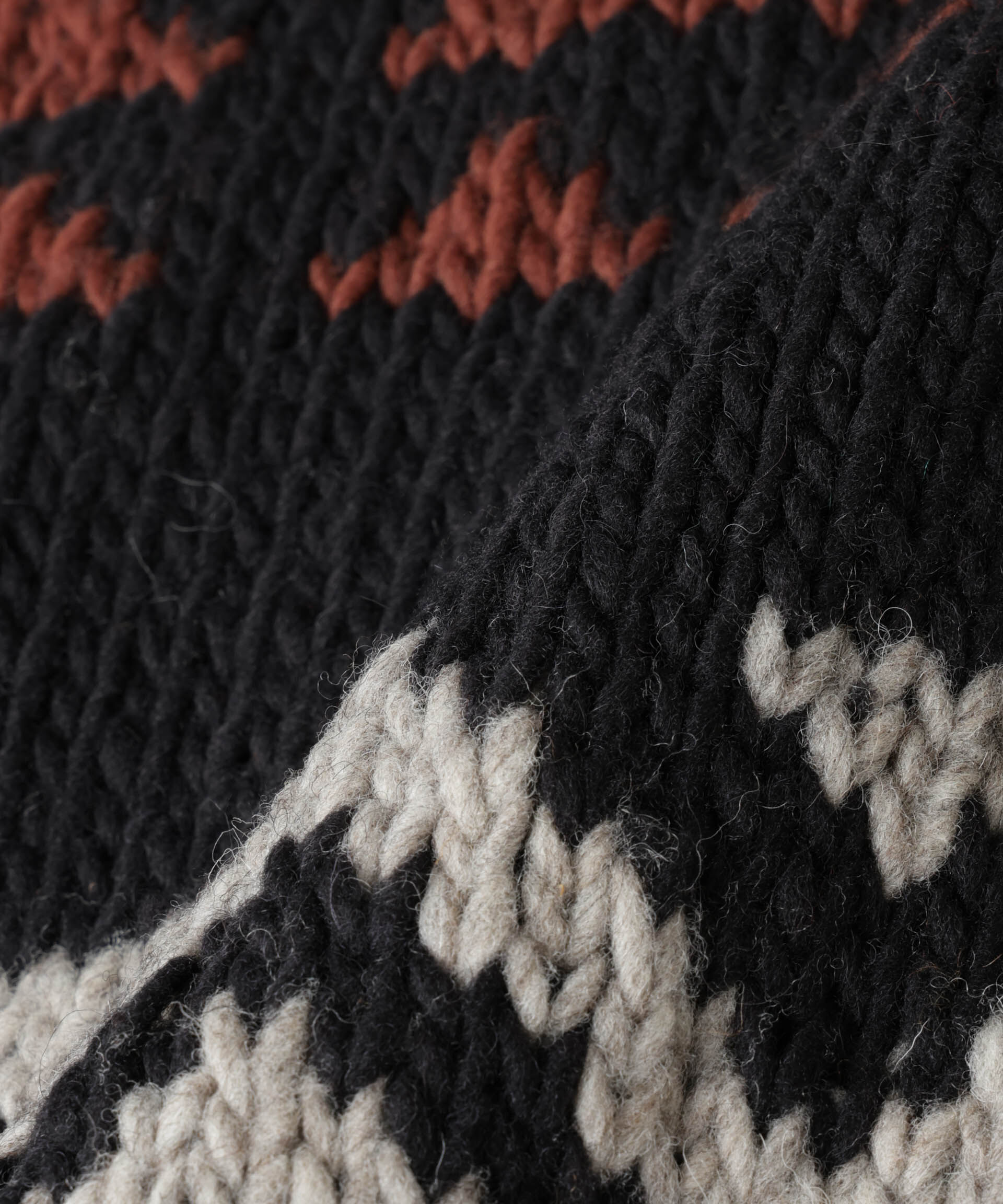 nano･universe「ペルー産カウチンセーター」|ニット・セーター|