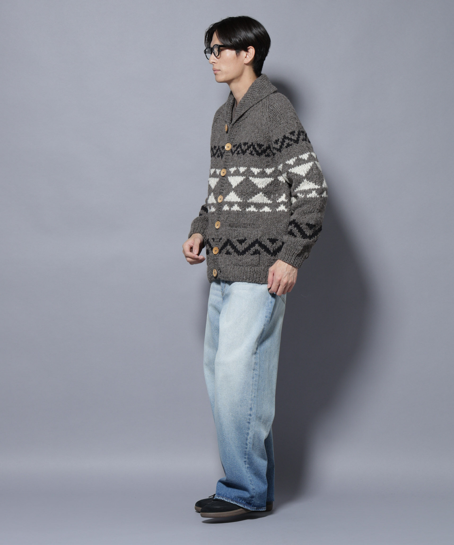 nano･universe「ペルー産カウチンセーター」|ニット・セーター|