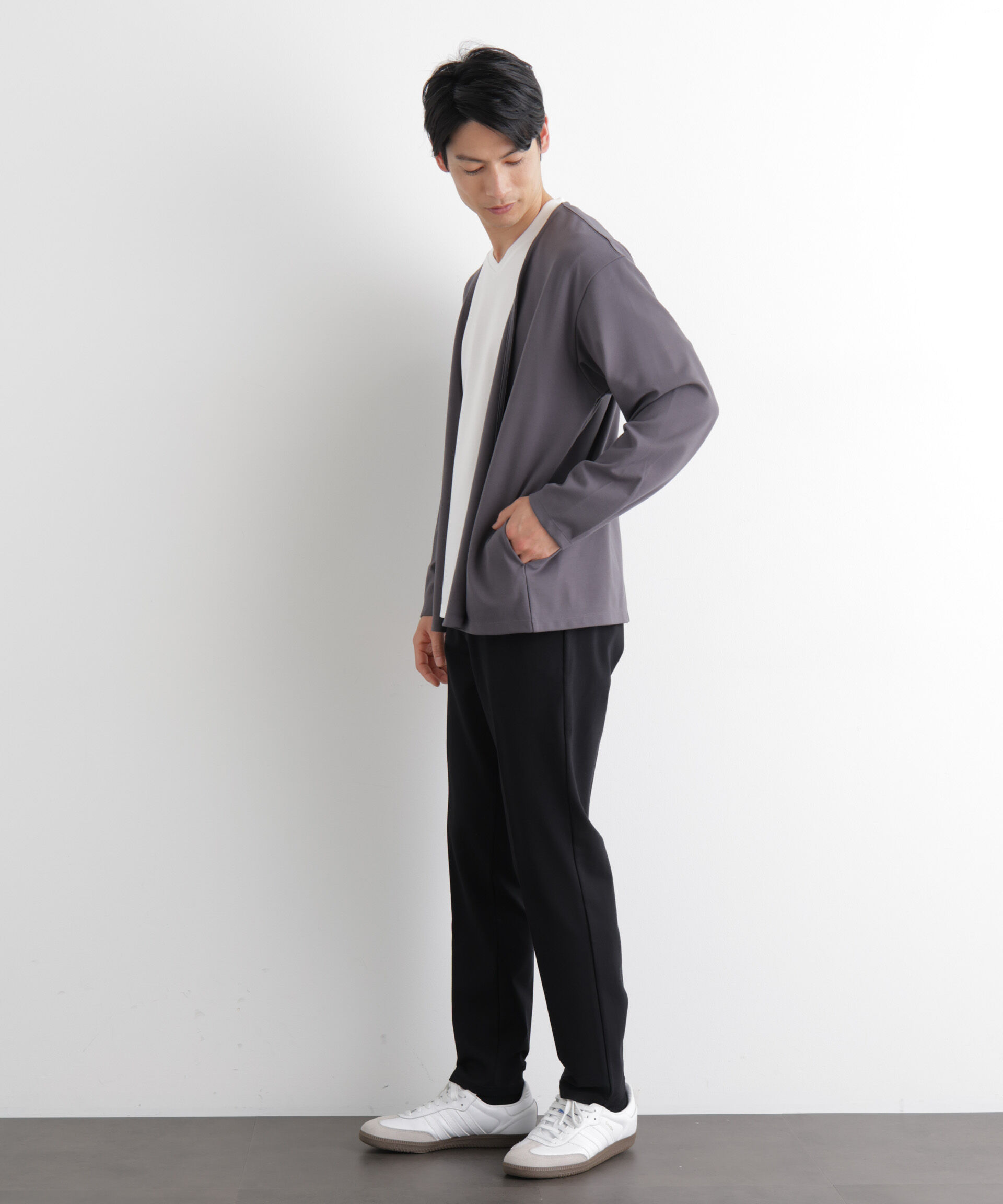 nano･universe「「Meaningful Continuity」coveross(R) レーヨンジャージーイージースラックス」|チノ|