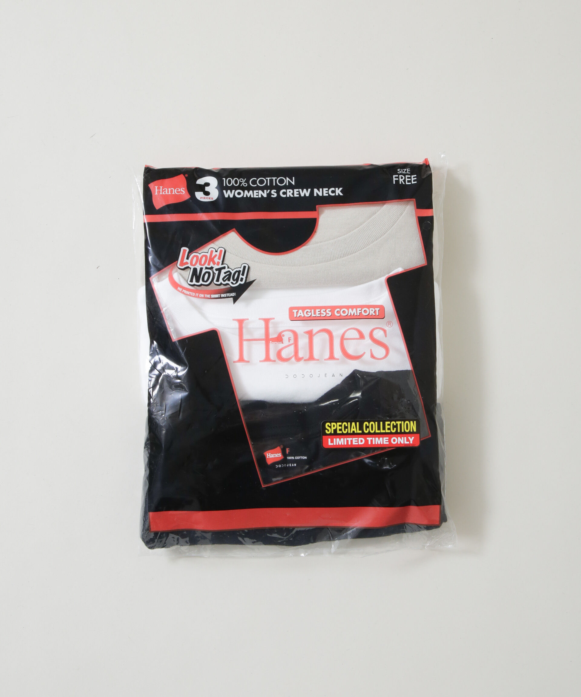 nano･universe「Hanes/Hanes&times;DODOJEAN　3PクルーネックTシャツ」|Tシャツ・カットソー|アソート1