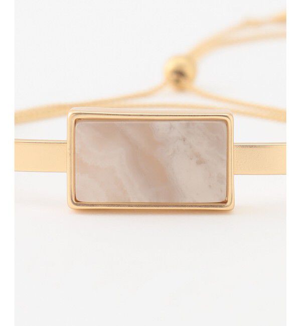 自由区「スクエアーガラス バングル」|ブレスレット・バングル|