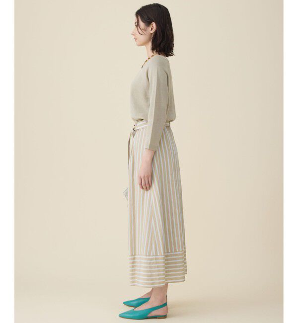 自由区「【アンサンブル対応】ペーパーコットンスクエアネックニット プルオーバー」|ニット・セーター|