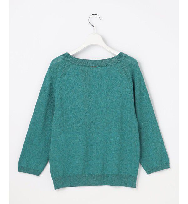 自由区「【アンサンブル対応】ペーパーコットンスクエアネックニット プルオーバー」|ニット・セーター|