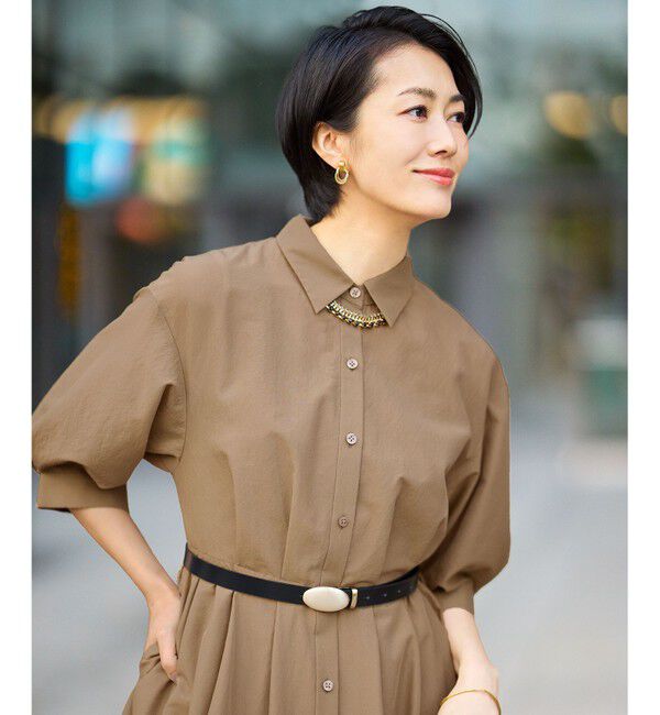 自由区「【カタログ掲載】シアーボイルシャツ ワンピース」|ワンピース|