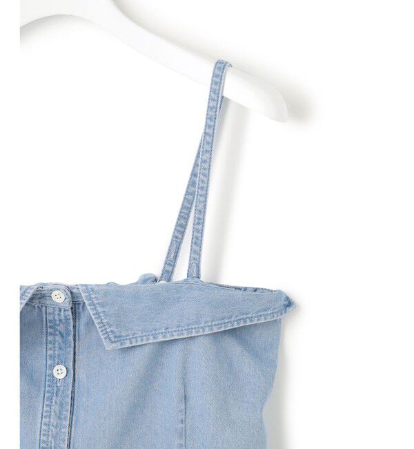 23区「【洗える】ライトダンガリー ビスチェ」|シャツ・ブラウス|