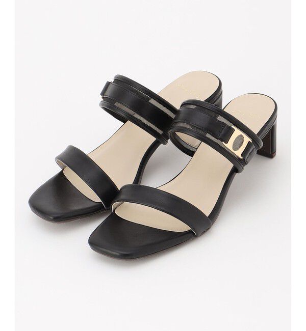 ANY SIS「【23.0~24.0cm】シアーメタルバックルヒール サンダル」|サンダル|