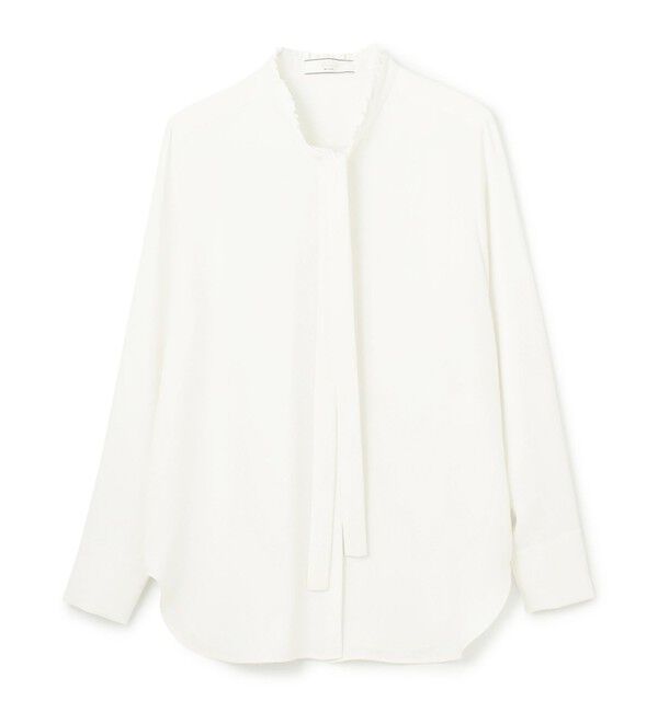 BEIGE,「【洗える・L-size】EVA / ボウタイロングスリーブブラウス」|シャツ・ブラウス|