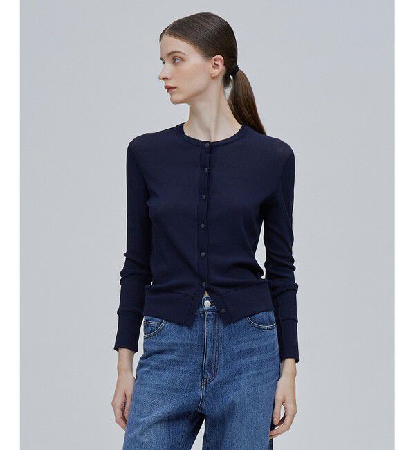 BEIGE,「ROBERT / カーディガン」|カーディガン|Navy