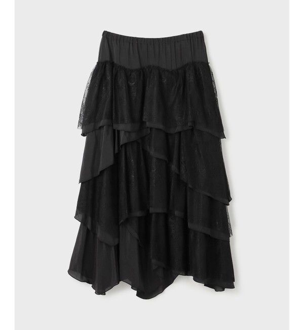 GRACE CONTINENTAL「レースコンビティアードスカート」|スカート|