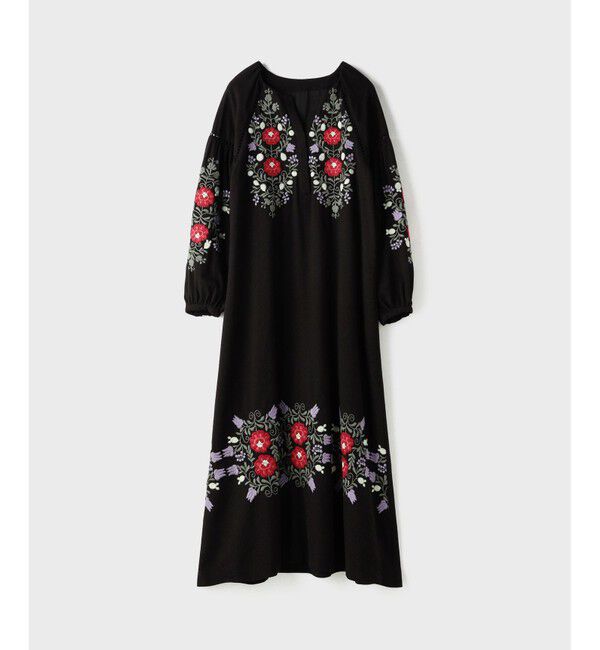 GRACE CONTINENTAL「エンブロイダリーカフタンワンピース」|ワンピース|