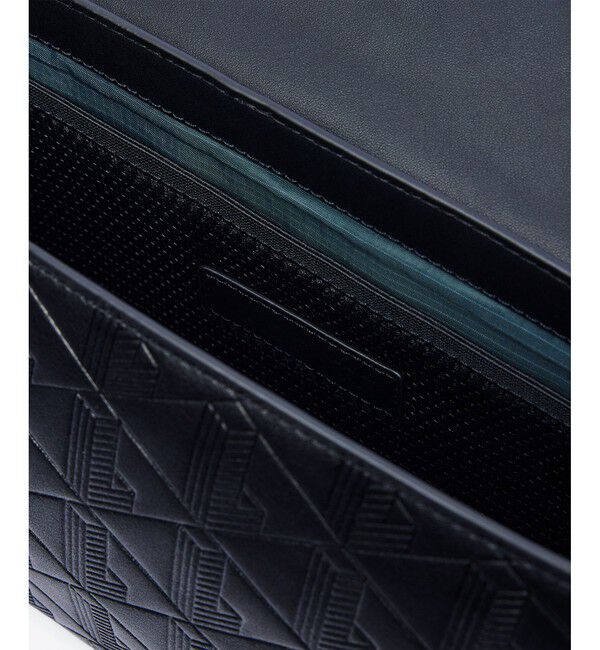 LACOSTE「モノグラム スプリットレザーフラップクローズサッチェルバッグ / ショルダーバッグ」|ショルダー・メッセンジャー|