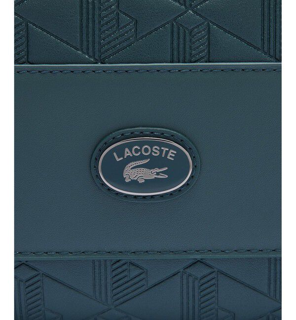 LACOSTE「モノグラム スプリットレザーフラップクローズサッチェルバッグ / ショルダーバッグ」|ショルダー・メッセンジャー|