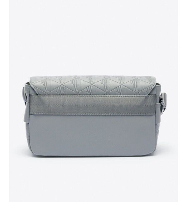 LACOSTE「モノグラム スプリットレザーフラップクローズサッチェルバッグ / ショルダーバッグ」|ショルダー・メッセンジャー|