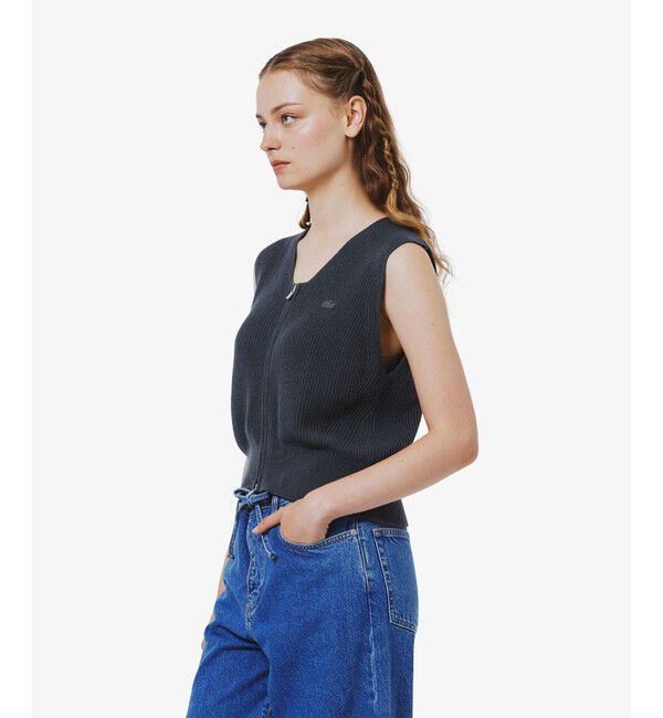 LACOSTE「ジップアップニットベスト」|ベスト・ジレ|